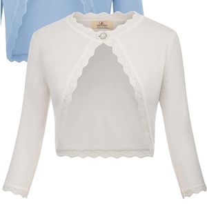 Grace Karin | White Cropped Sweater | XL